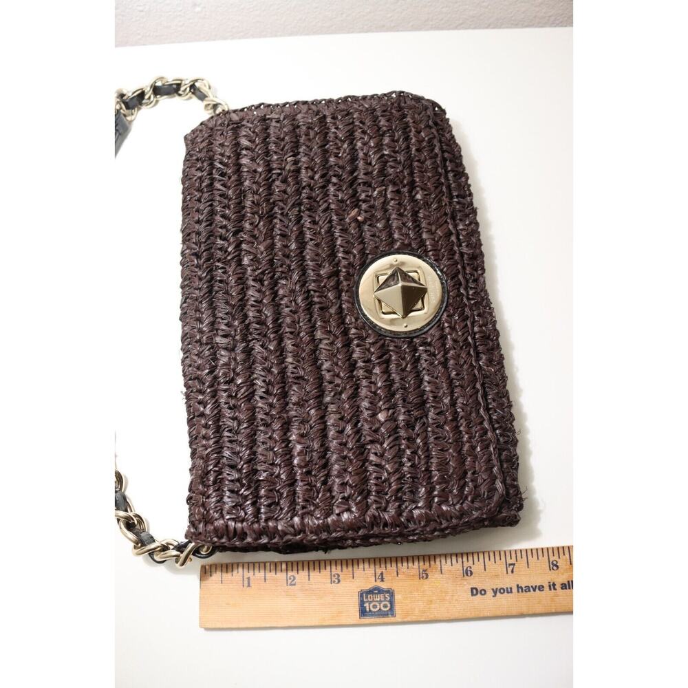 Kate Spade New York Rose Hall Monette Brown Wicker Shoulder Bag RARE! - Picture 15 of 16